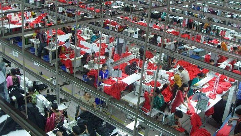 Eine Textifabrik in Bangladesch.