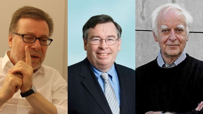 Markus Notter, Martin Vollenwyder und Adolf Muschg.