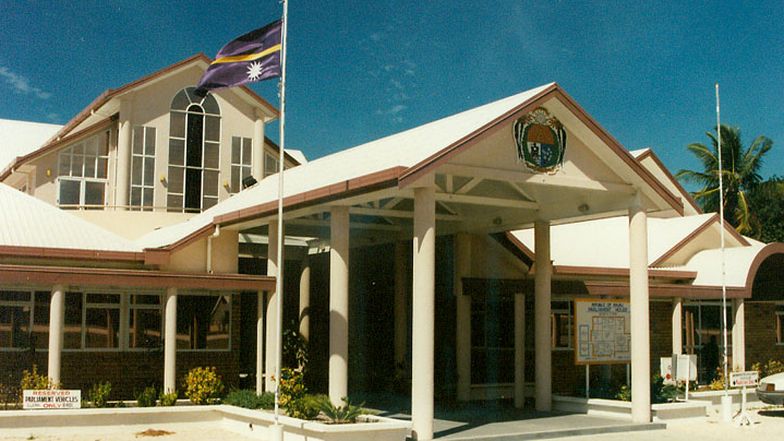 Das Parlamentsgebäude von Nauru.