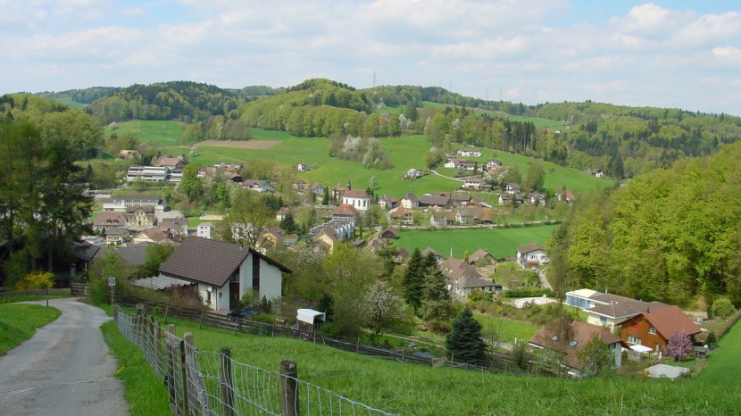 Die Gemeinde Uerkheim im Kanton Aargau.