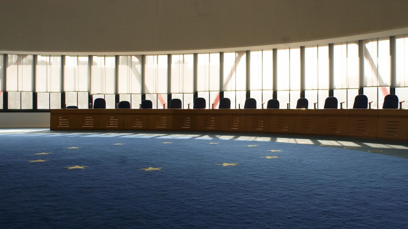 Der Saal des Europäischen Gerichtshofs für Menschenrechte.