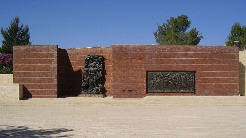 Der Platz des Warschauer Ghettos in Yad Vashem in Jerusalem.