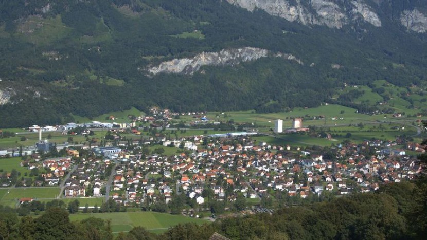 Die Gemeinde Flums SG.