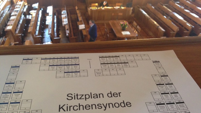 Blick in den Saal des Zürcher Rathauses.