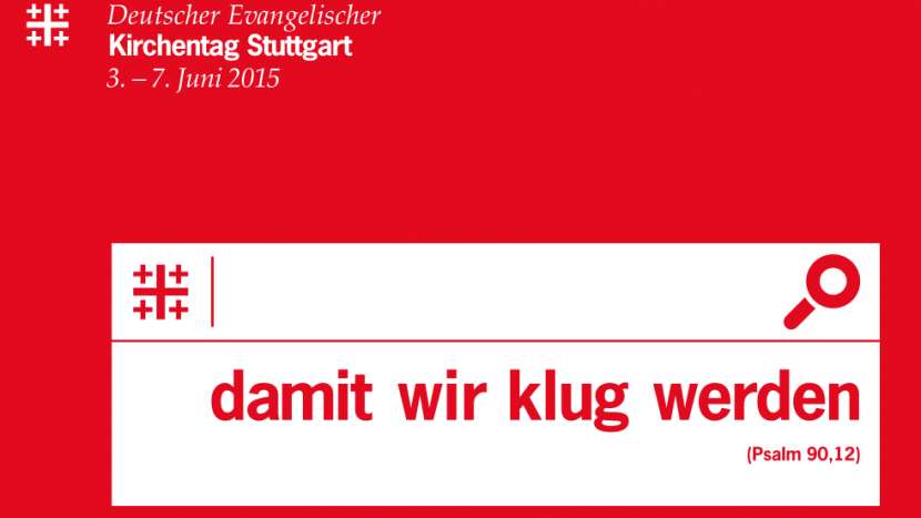 Das Plakat des diesjährigen Kirchentags in Stuttgart.
