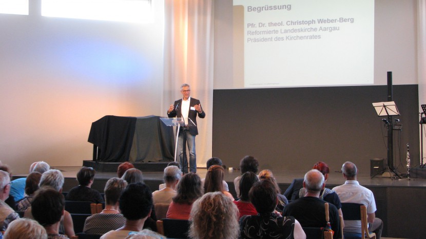 Der Aargauer Kirchenratspräsident Christoph Weber-Berg am Alterskongress in Aarau.