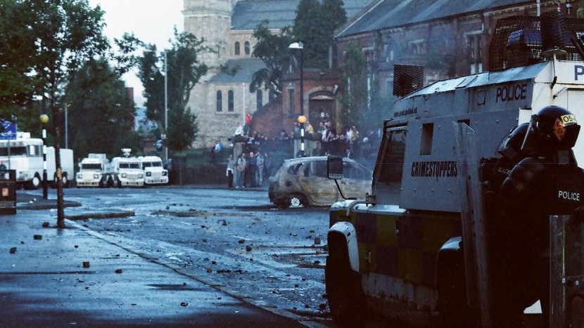 Ausschreitungen in Belfast im Jahr 2011.