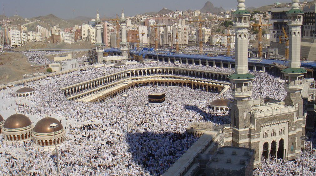 Mekka während der Pilgerfahrt Hadsch.