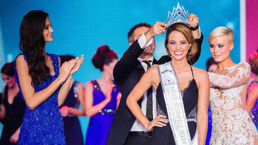 Laetitia Guarino bei ihrer Krönung zur Miss Schweiz am 11. Oktober 2014.