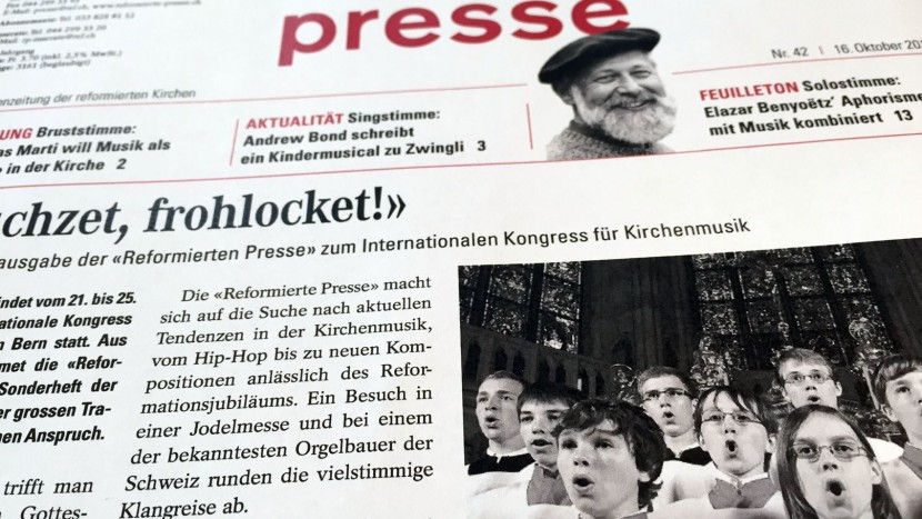 Vielstimmige Klangreise: Das Cover der «Reformierten Presse».