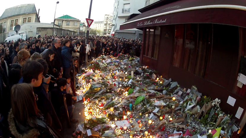 Trauer nach den Anschlägen in Paris.
