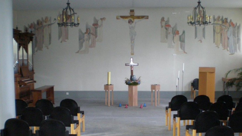 Polarisierend: Die Gemälde in der Luzerner Abdankungshalle Friedental.