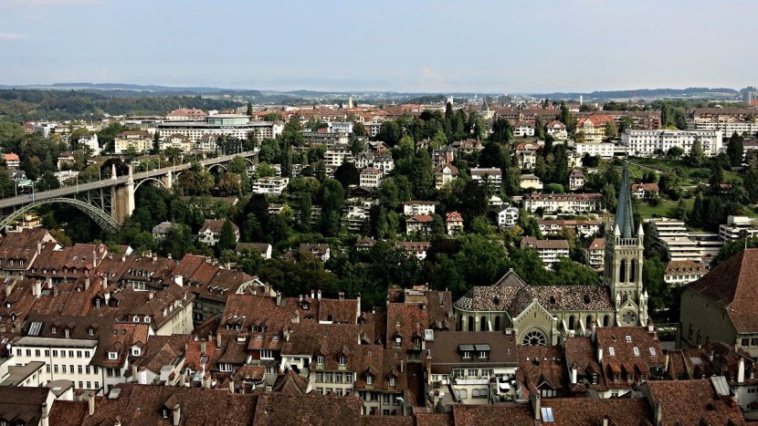 Von hier hat man Weitsicht: Aussicht vom Berner Münster.