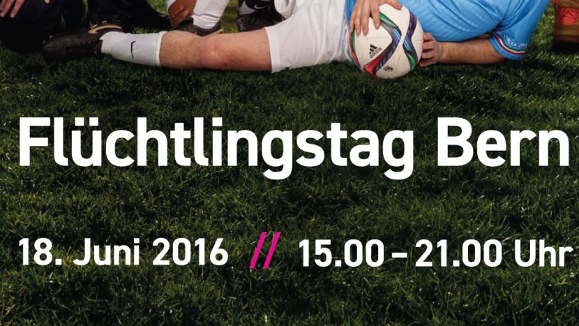 Ausschnitt aus dem Flyer zum Flüchtlingstag Bern.