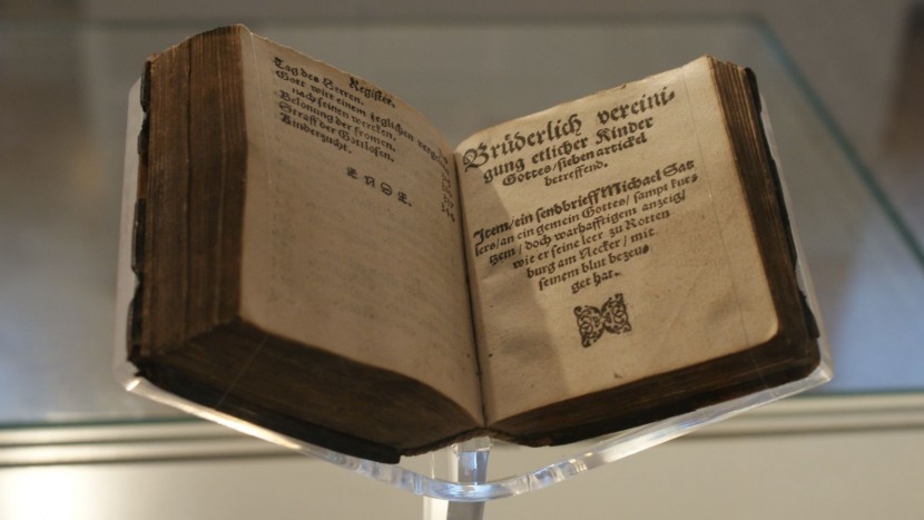Der Originaldruck des «Schleitheimer Bekenntnisses» der Täufer aus dem Jahr 1550 führt Besucher aus der ganzen Welt in den Kanton Schaffhausen.