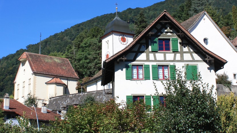 Frühes Zuhause des kleinen Ueli: In der Kaplanei (vorne) lebte er vom fünften bis zum zehnten Lebensjahr.