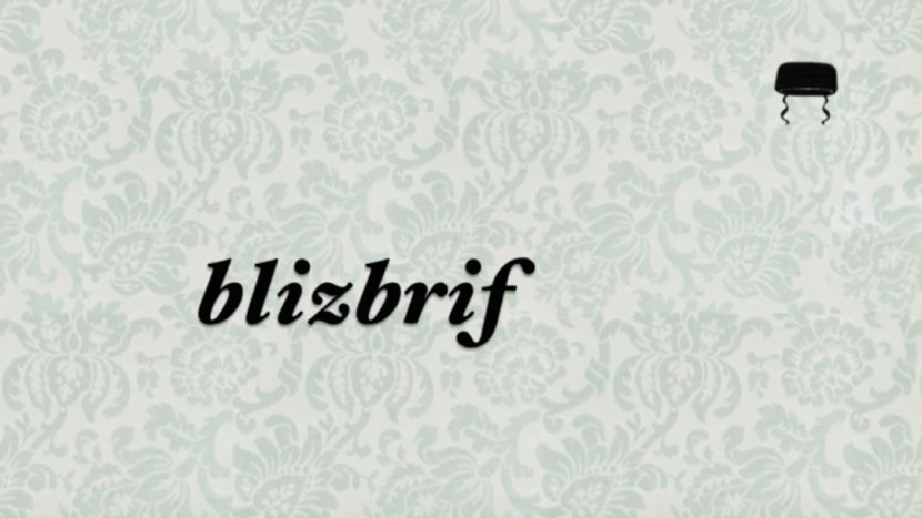 «blizbrif» heisst E-Mail: Screenshot aus Thomas Meyers Youtube-Einführung ins Jiddische.