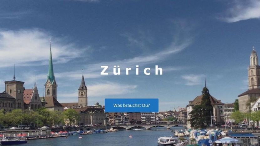 Oberfläche der App der Zürcher Flüchtlingshilfe.