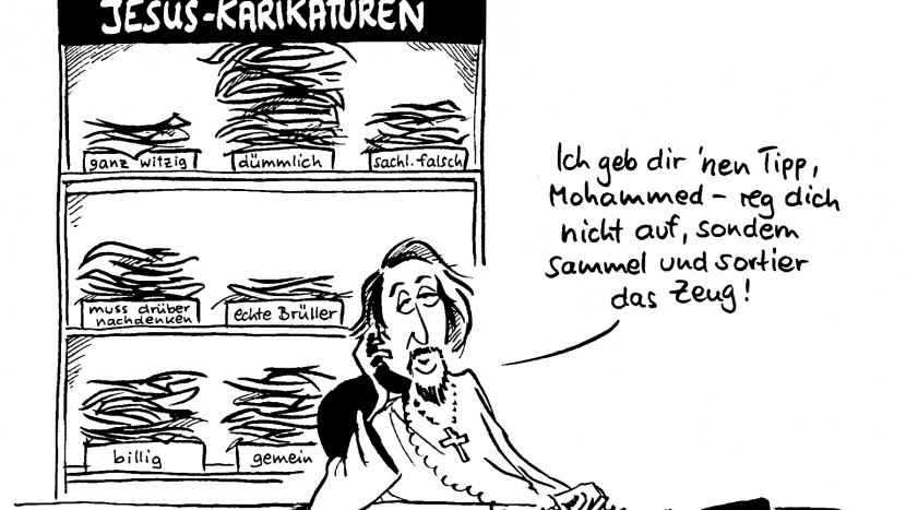 Gotteslästerung? Jesus bleibt gelassen.