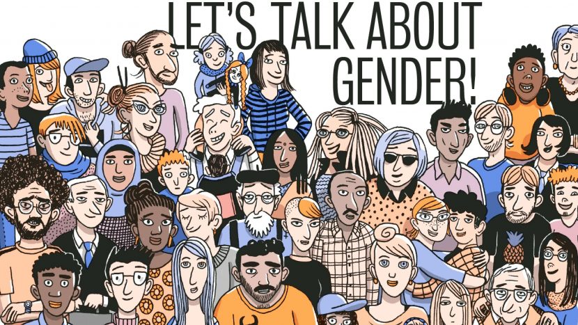 Das als Comic gestaltete Heft «Let's Talk About Gender» regt zum Diskutieren und Nachdenken über Geschlechterklischees und Genderfallen im Alltag an.