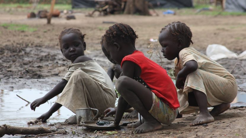 Flüchtlingskinder im Südsudan.