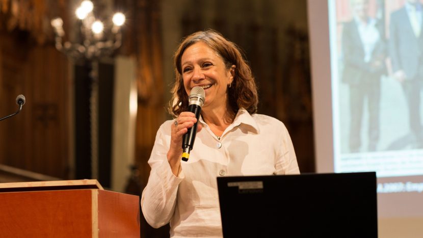 Lilo Roost Vischer während der Jubiläumsfeier 10 Jahre «Runder Tisch der Religionen beider Basel» in der Offenen Kirche Elisabethen.