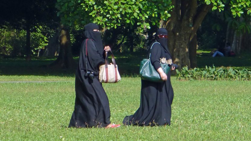 Gesichtsverschleierungen wie der Niqab dürfen in Europa verboten werden.